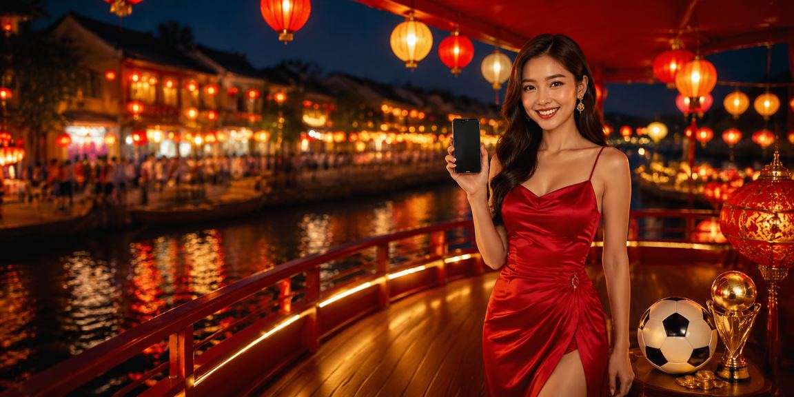 Người xem bóng đá và đặt cược tại chợ đêm Hội An